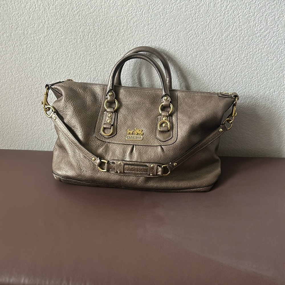 Coach metallic bag, good condition